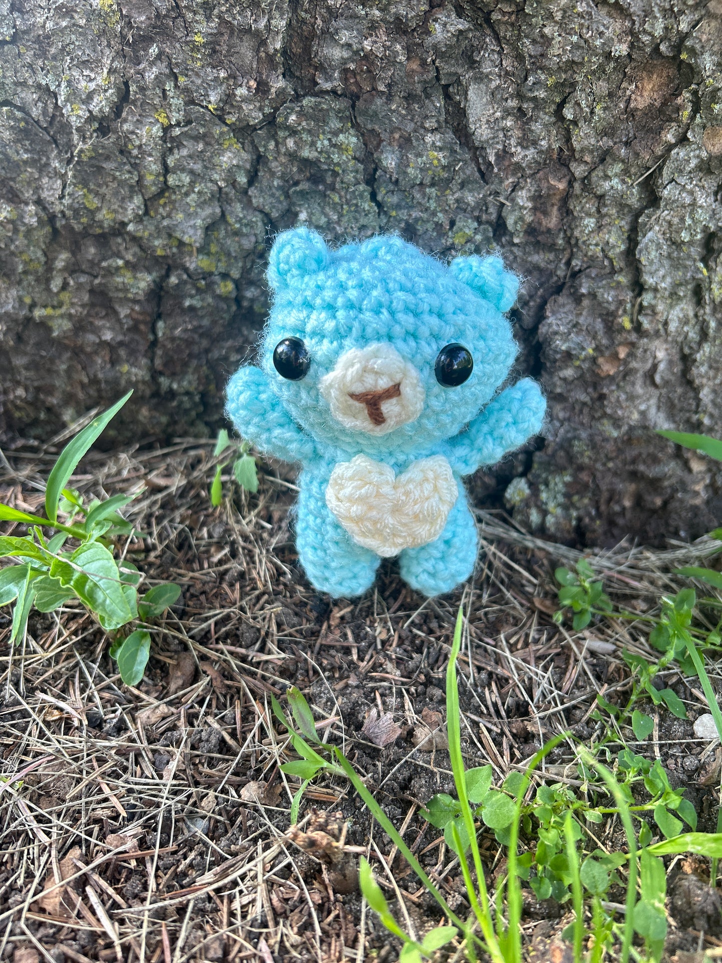 Handmade pastel Crocheted Bear