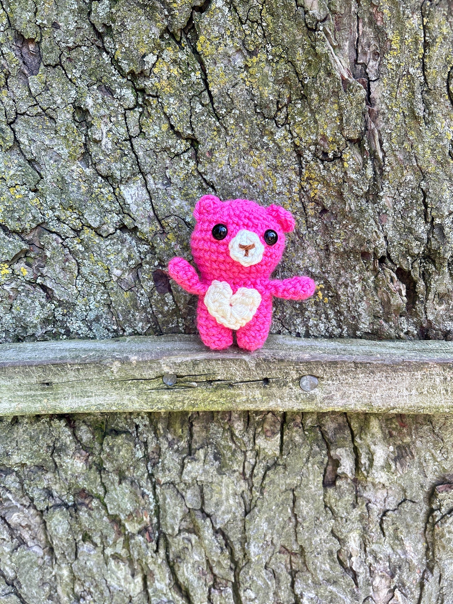 Handmade pastel Crocheted Bear