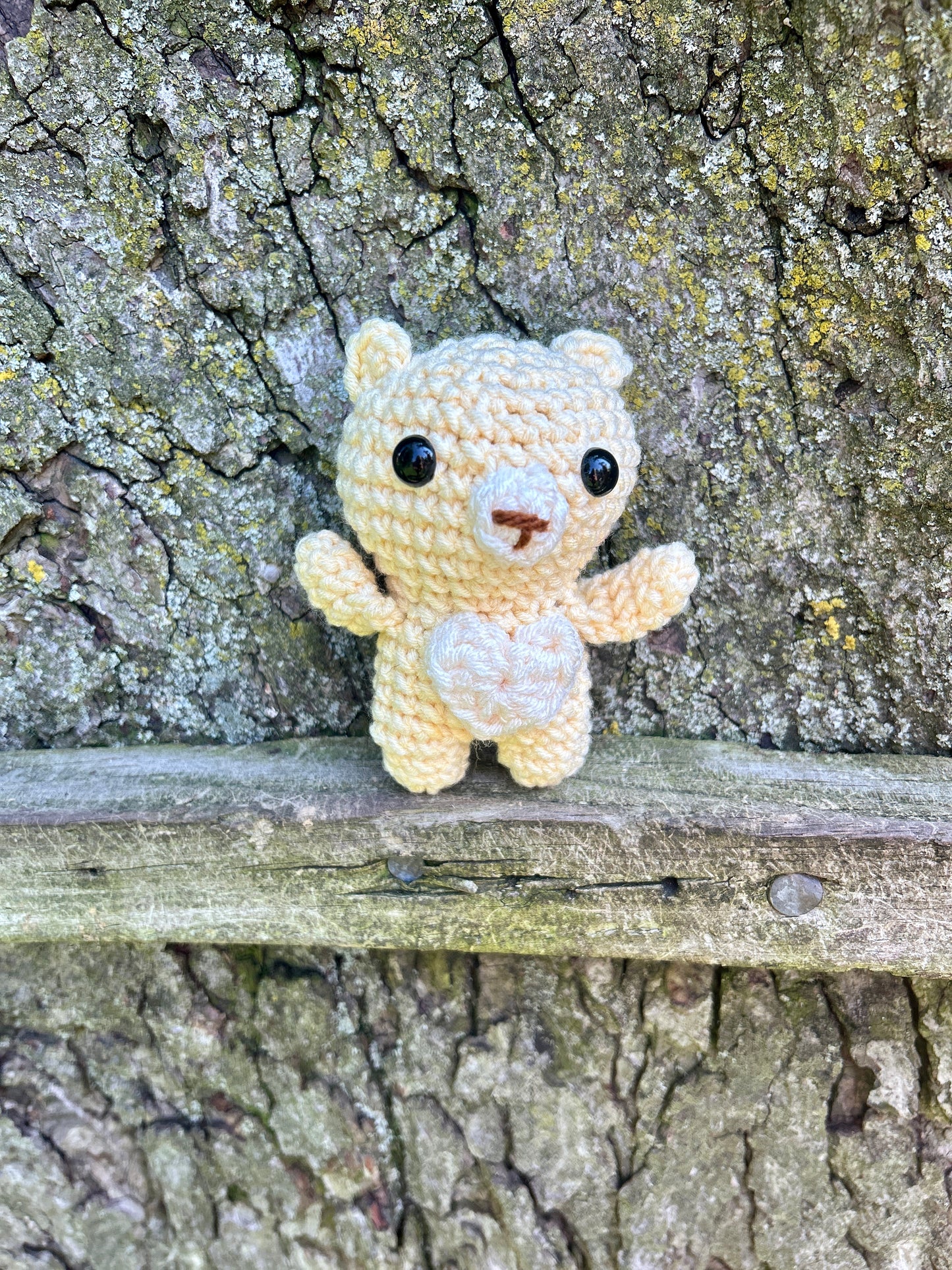 Handmade pastel Crocheted Bear