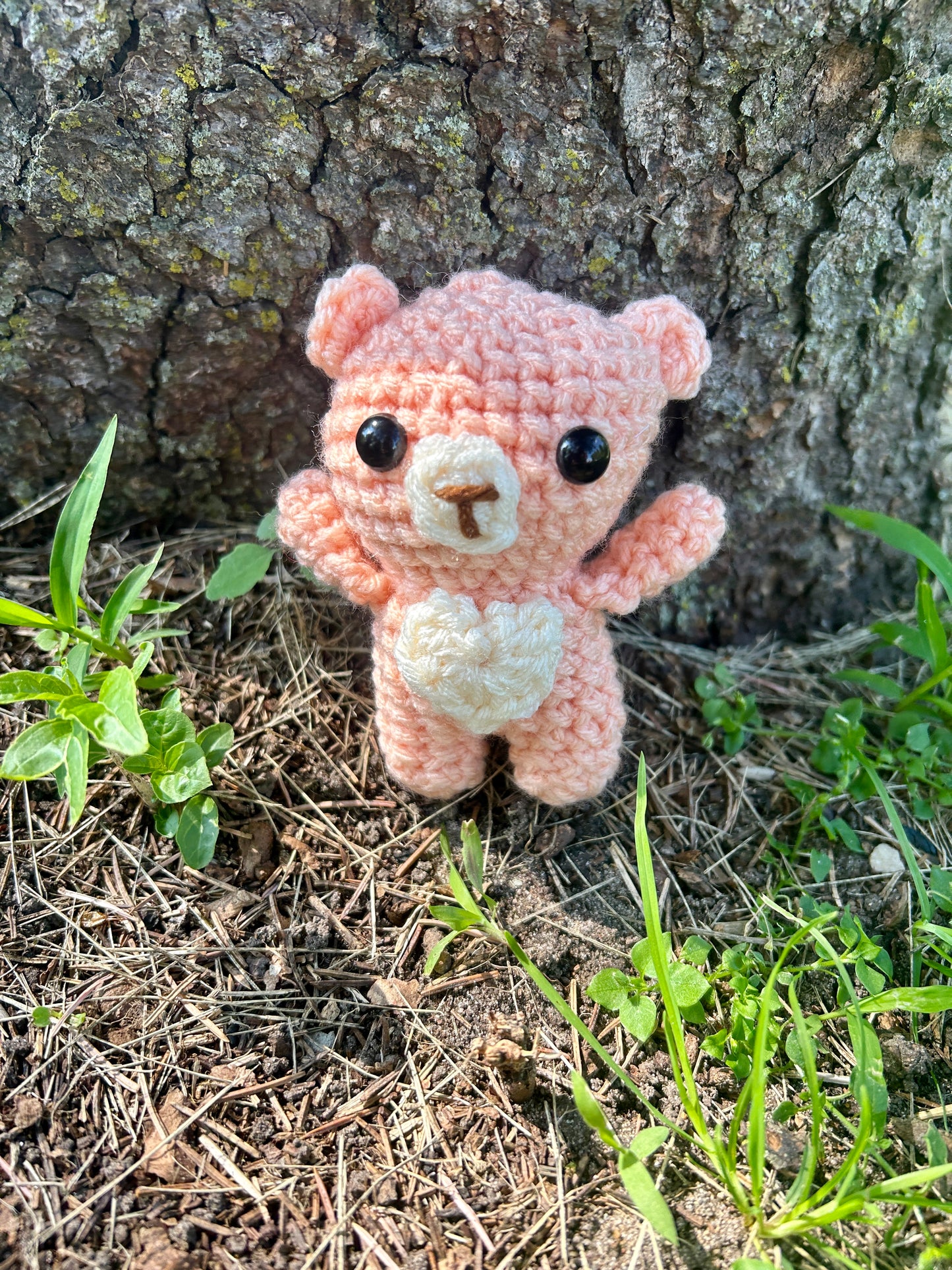 Handmade pastel Crocheted Bear