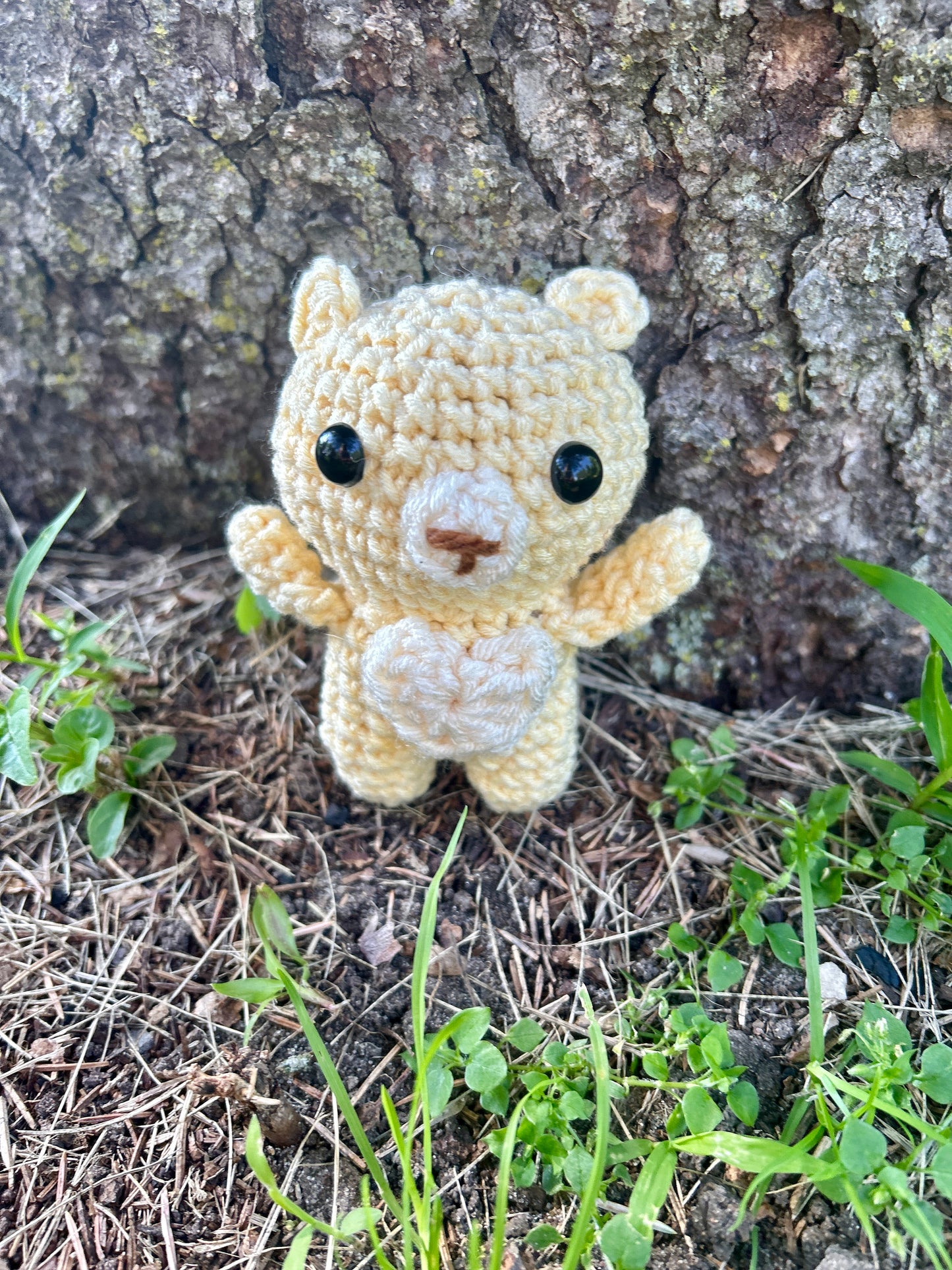 Handmade pastel Crocheted Bear