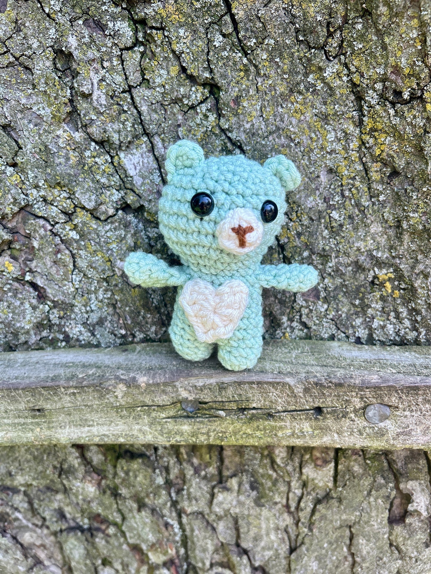 Handmade pastel Crocheted Bear