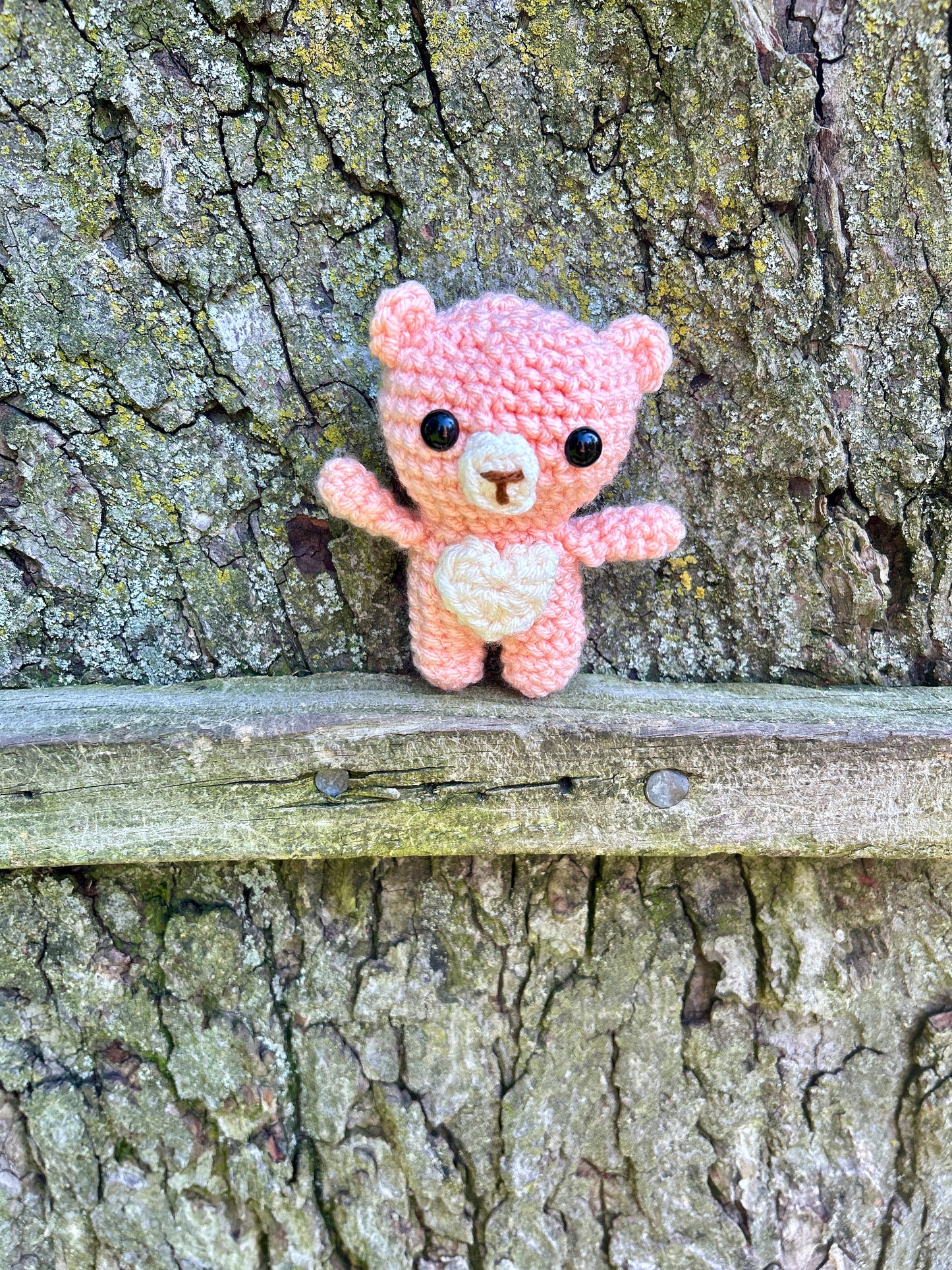 Handmade pastel Crocheted Bear