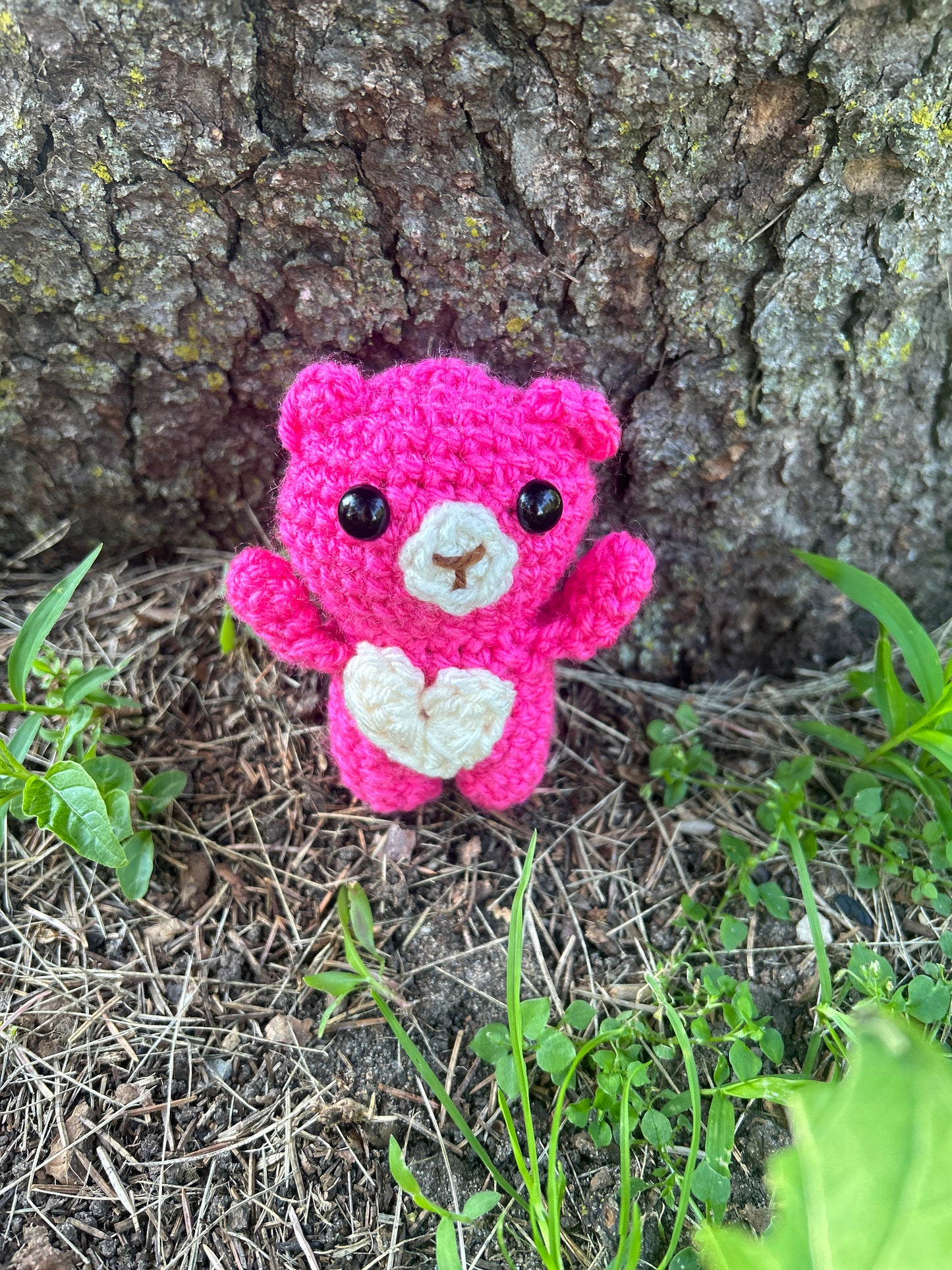 Handmade pastel Crocheted Bear