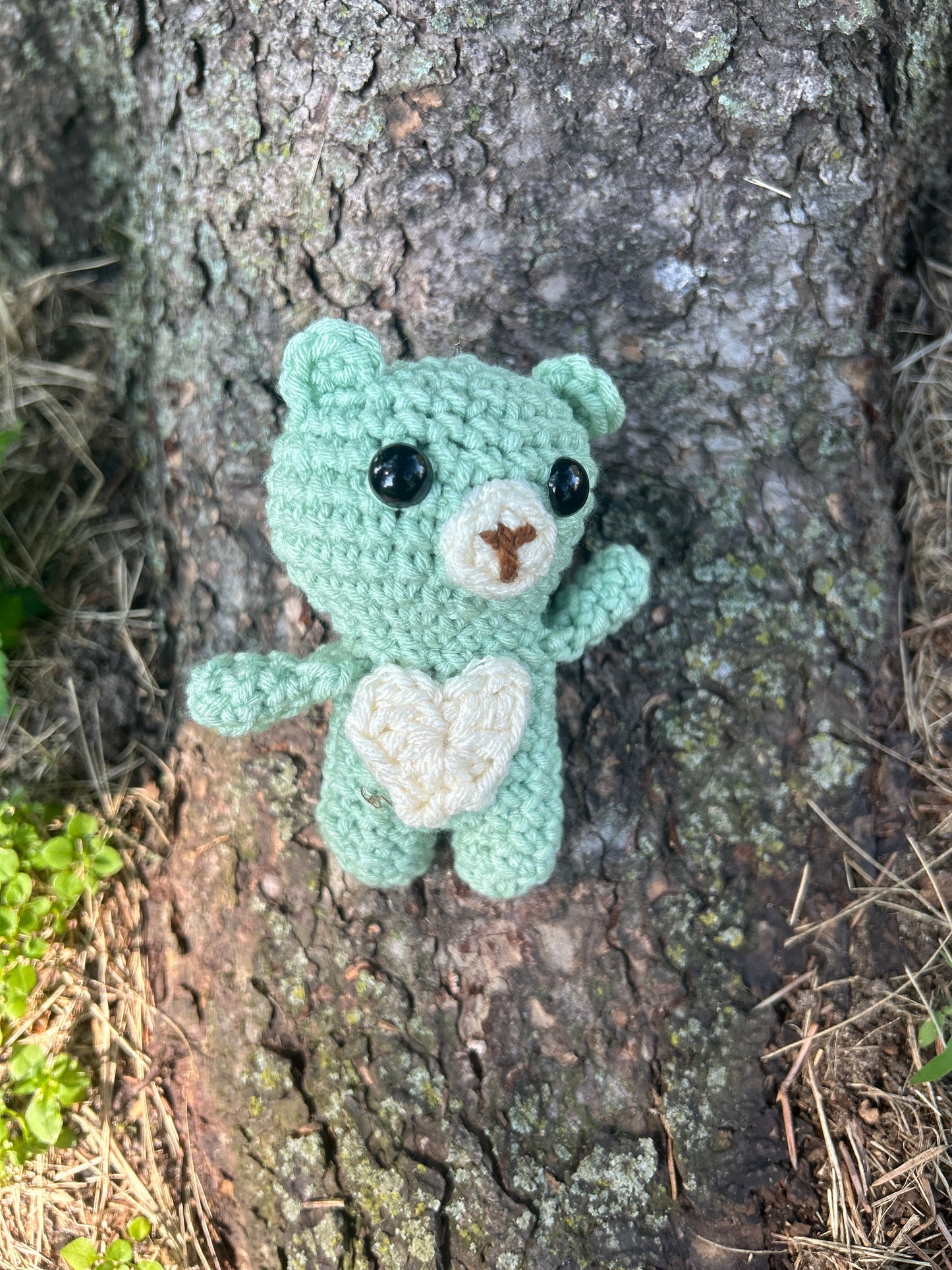 Handmade pastel Crocheted Bear