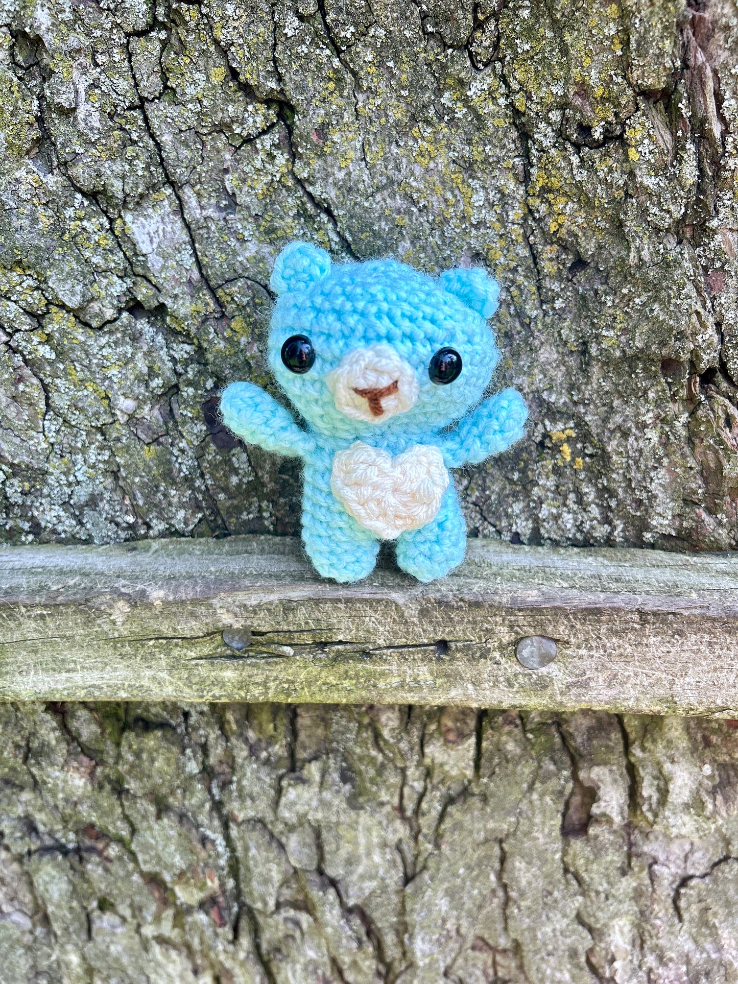 Handmade pastel Crocheted Bear