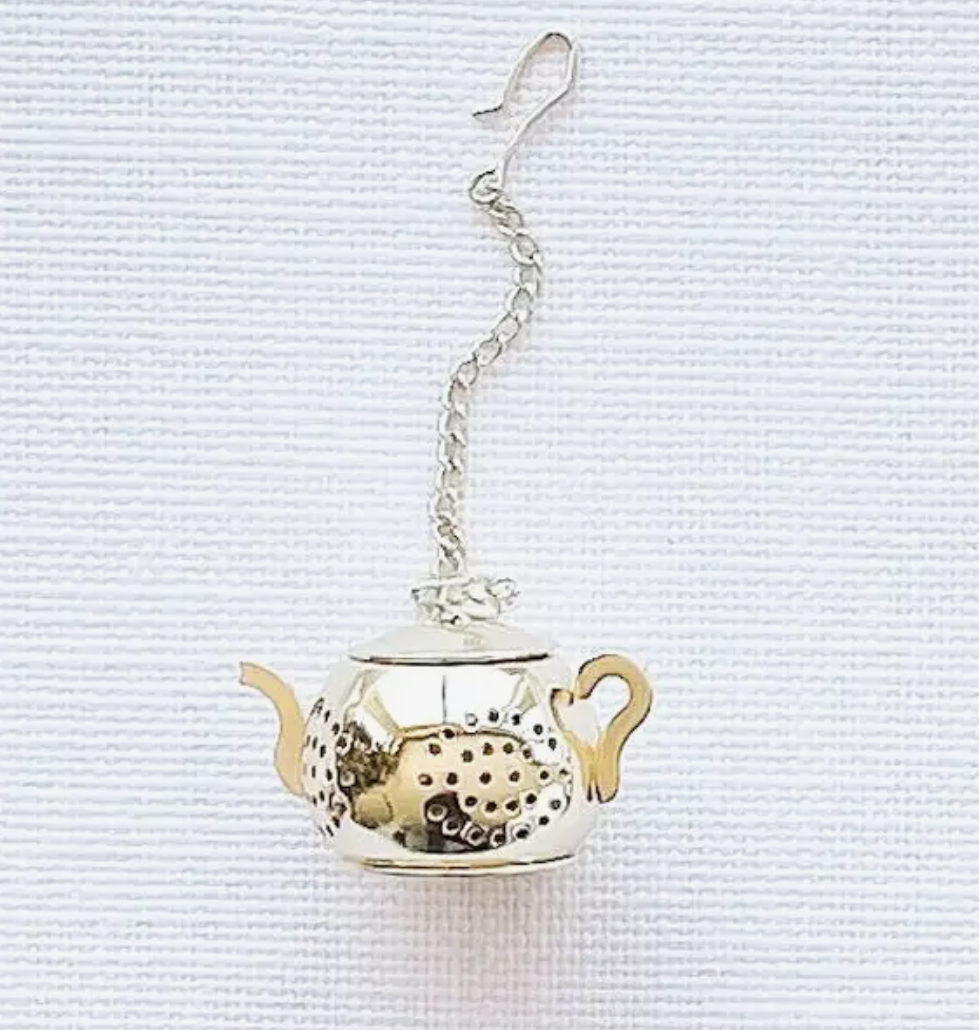 Gold Teapot Tea Infuser