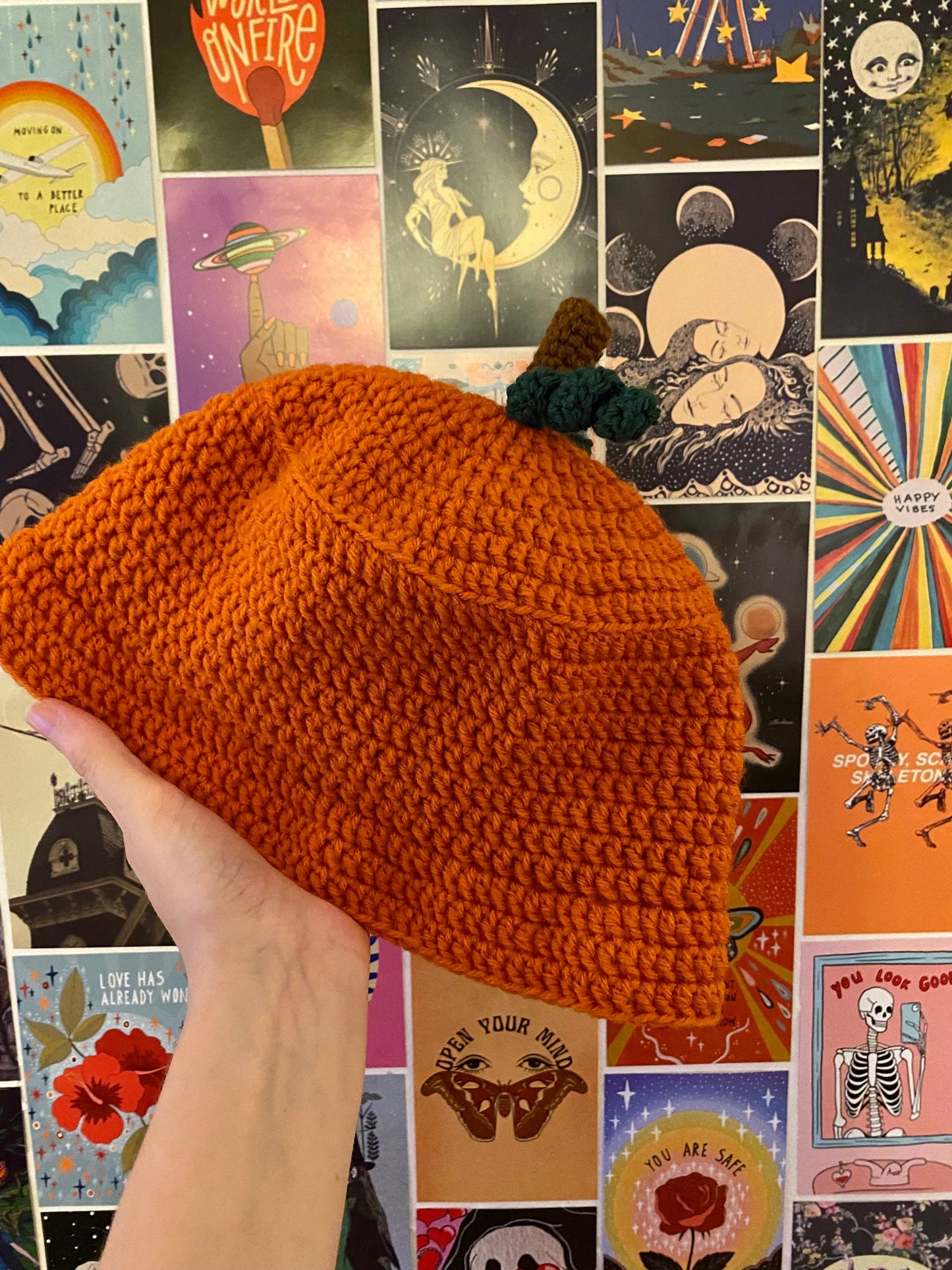 Crocheted Pumpkin Bucket Hat | Handmade Halloween Orange Hat | Festive Fall Accessory | Gift Idea | Halloween Decoration