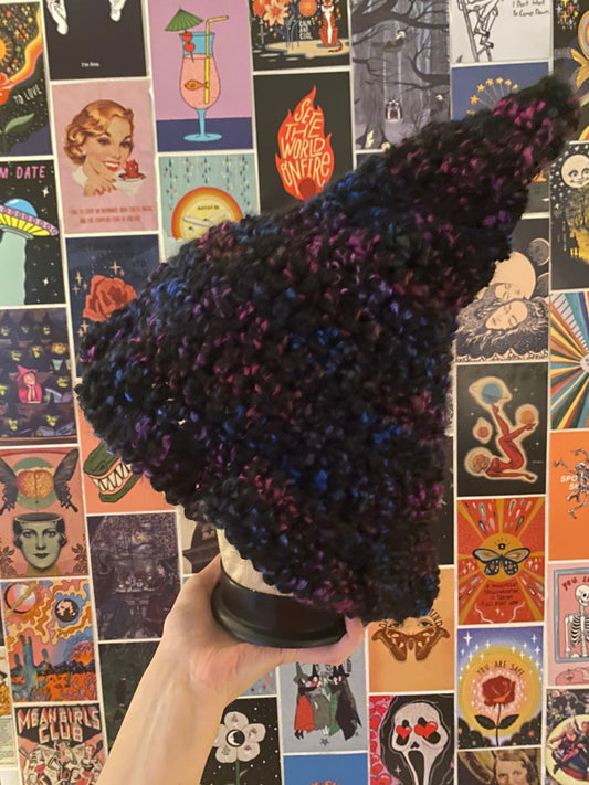 Dark witch hat Halloween slouchy warm October gift